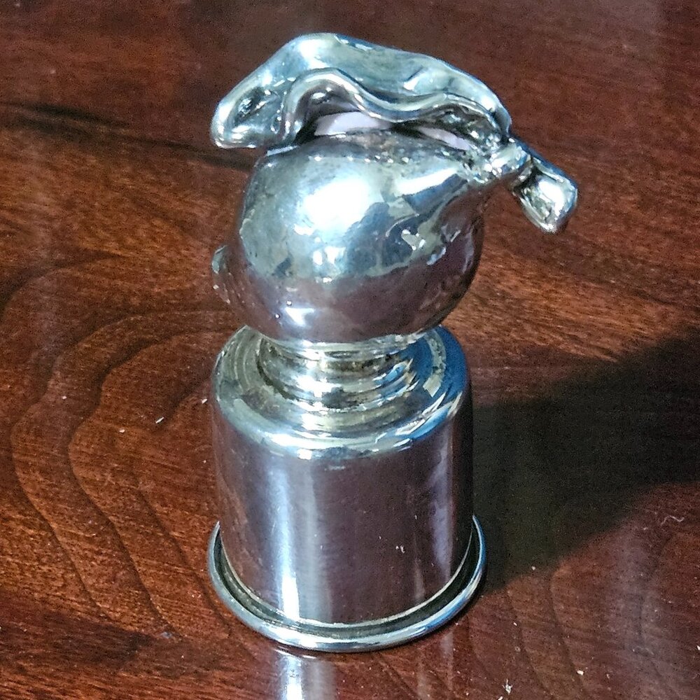 VERY RARE VINTAGE ICONIC GUCCI ITALY SILVER PLATE LEMON BOTTLE STOPPER BAR WINE